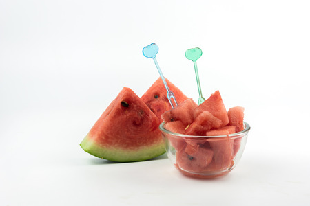 water melon fresh fruit food isolated sweetの写真素材