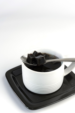 Grass Jelly,vegetable jelly.の写真素材