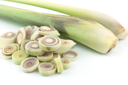 Fresh Lemongrass close up macro food backgroundの写真素材