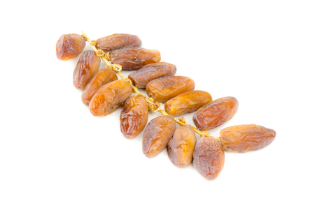 date palm ,Date fruits isolated on white backgroundの写真素材
