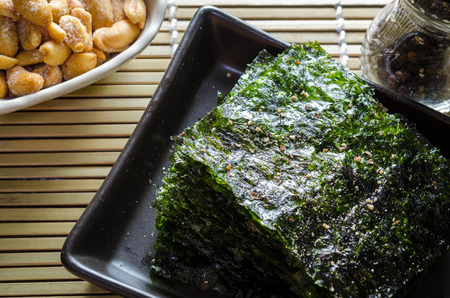 Roasted Seaweed Snack,Korean seaweedの写真素材