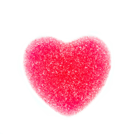 Heart candies coated with sugar, heart colorful sweet candies, sugar heart shaped candy 14 februaryの写真素材