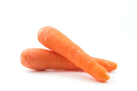 Carrot isolated on a withe backgroundの写真素材