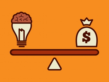 idea is money conceptのイラスト素材