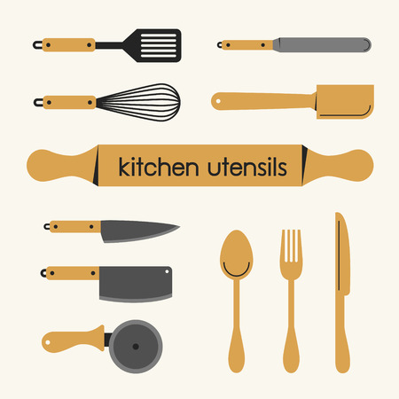Set of Kitchen utensilのイラスト素材