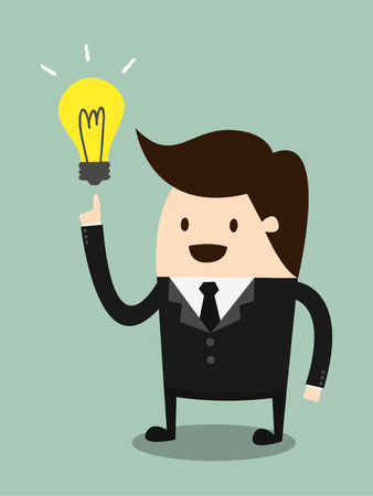Businessman get the ideaのイラスト素材
