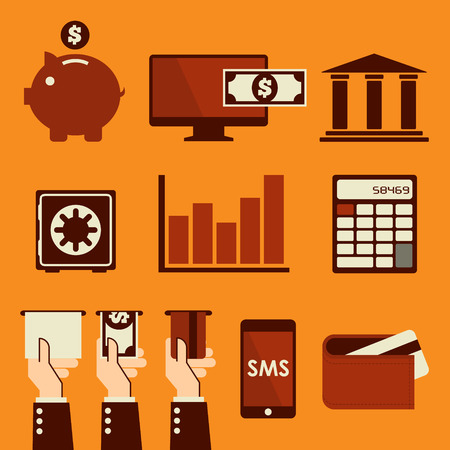 Business   Finance Web Iconsのイラスト素材