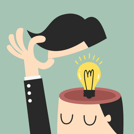 Idea, eps 10 vector illustrationのイラスト素材