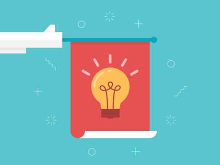 light bulb idea vector illustrationのイラスト素材