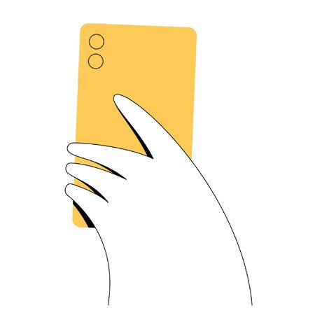 Minimal flat linear style illustration. のイラスト素材