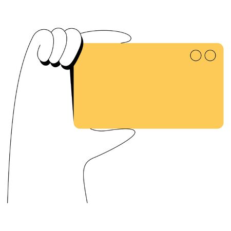 Minimal flat linear style illustration.のイラスト素材