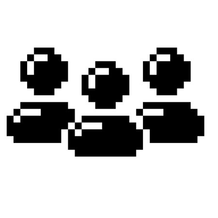 Team. Pixel Art Business Icon