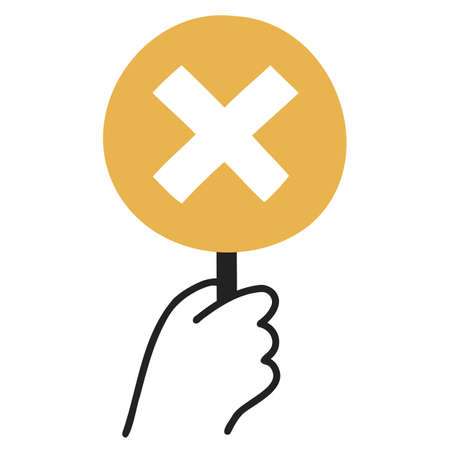 Wrong. Hand Drawn Doodle Icon.のイラスト素材