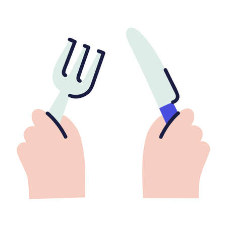 Cutlery .Food and Beverage Doodles.のイラスト素材
