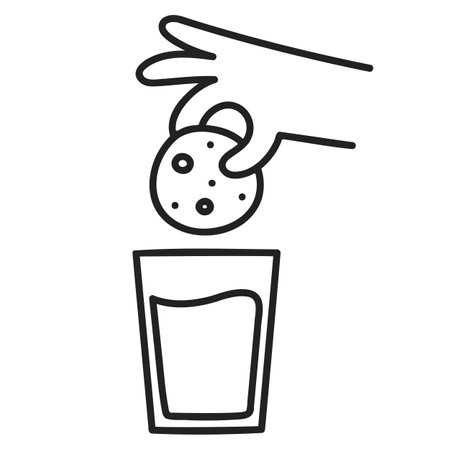 Champagne .Food and Beverage Doodles.のイラスト素材