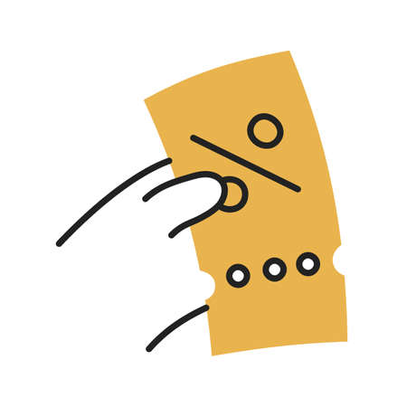 Coupon. Hand Drawn Doodle Shopping Icon.のイラスト素材