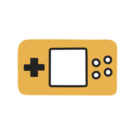 Console. Hand Drawn Doodle Kid Stuff Icon.