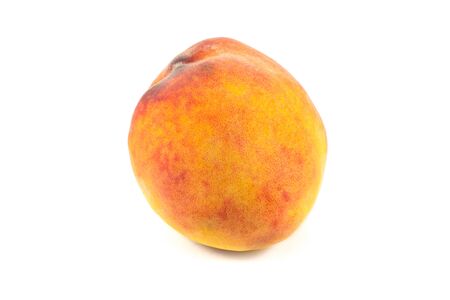 Peach with isolated on white background.の写真素材