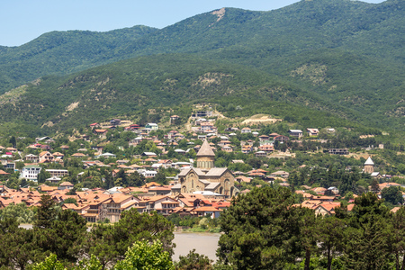 View to Svetitskhoveli from the opposite side of river.