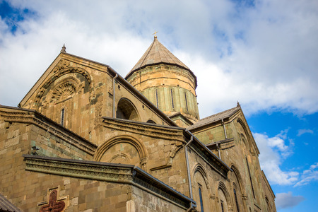 Svetitskhoveli Cathedral is a Georgian Orthodox cathedral located in Mtskheta.の写真素材