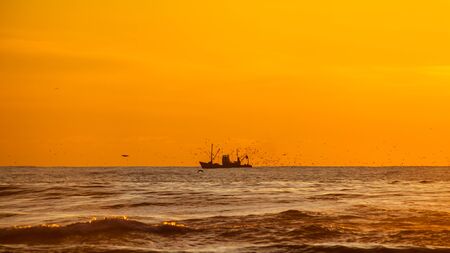seiner on a Black Sea, Poti, Georgia.