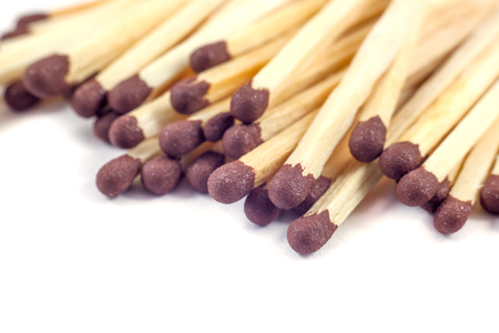 Groupe of match sticks isolated on white background. Groupe of match sticks isolated on white background.