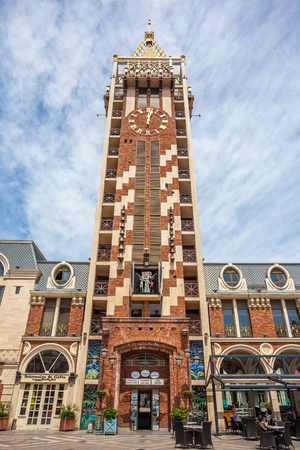 Clock Tower is located on Piazza Square in Batumi, Adjara region of Georgia, 14.05.2017.のeditorial素材