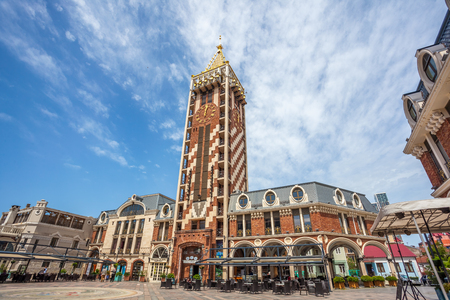 Clock Tower is located on Piazza Square in Batumi, Adjara region of Georgia, 14.05.2017.のeditorial素材