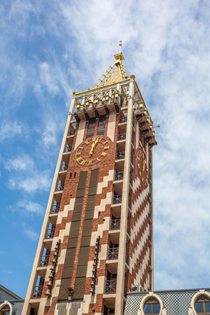 Clock Tower is located on Piazza Square in Batumi, Adjara region of Georgia, 14.05.2017.のeditorial素材