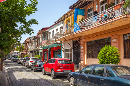 14.05.2017 - The narrow street of the old town Batumi, Georgia.のeditorial素材