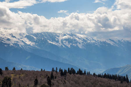 Beautiful mountains of svaneti, mountainous region of Georgia.の写真素材