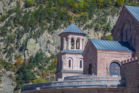 Archangel Monastery Complex located in the Dariali Gorge, Georgia.