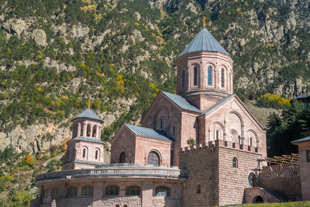 Archangel Monastery Complex located in the Dariali Gorge, Georgia.の写真素材