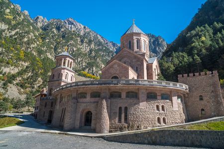 Archangel Monastery Complex located in the Dariali Gorge, Georgia.