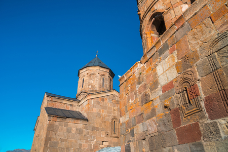 Gergeti Trinity Church in the mountains of the Caucasus, Geogria
