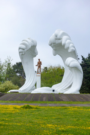 War memorial monument to the second world war - Poti, Georgia.のeditorial素材