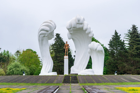War memorial monument to the second world war - Poti, Georgia.のeditorial素材
