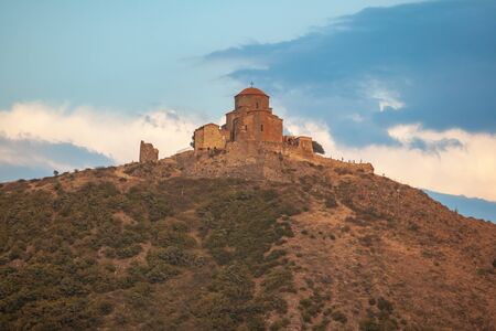 View of Jvari Monastery near Mtskheta.    in Georgia. Travel.の写真素材