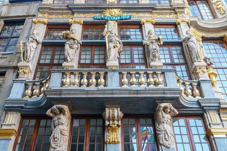 Grand Place or Grote Markt is the central square of Brussels. Belgium. Travel.の写真素材