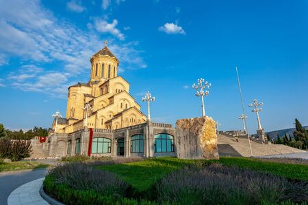 Holy Trinity Cathedral of Tbilisi (Sameba) - the main cathedral of the Georgian Orthodox Church....