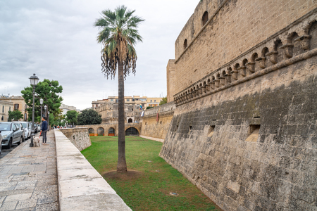 Swabian castle or Castello Svevo, a medieval landmark of Apulia. History.のeditorial素材
