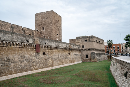 Swabian castle or Castello Svevo, a medieval landmark of Apulia. History.のeditorial素材
