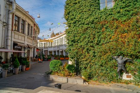 Tbilisi, Georgia 22 January 2020 - Parajanov statue in the Old Tbilisi. Art.のeditorial素材