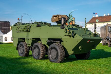 Vienna, Austria 25 November 2019 - Military forces exibition in the center of Vienna. Military.