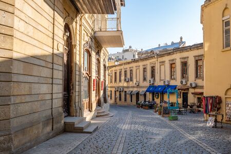 Baku, Azerbaijan January 27, 2020 - Old City of Baku. Historical core of Baku, travel.