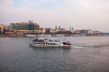 Budapest, Hungary - November 12, 2018: View of Budapest and the river Danube, Travelのeditorial素材
