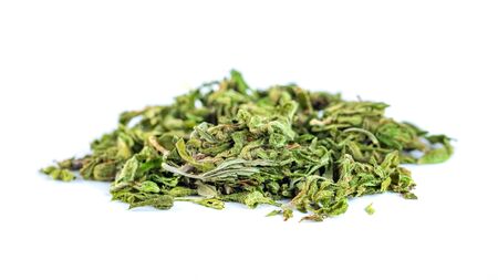 A bunch of dry medicinal cannabis, marijuana intended for medical purposes, isolated on white