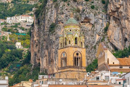 Cathedral of St Andrea. Amalfi Coast, south-western Italy, religionの写真素材