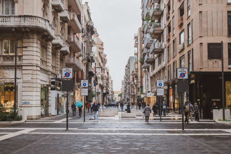 Bari, Italy - 06 November, 2019: Beautiful old city Bari. Travel to Italyのeditorial素材