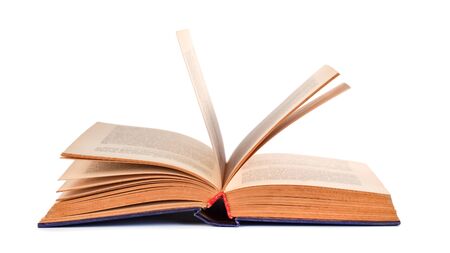 Open book isolated on white background, education, objectの写真素材